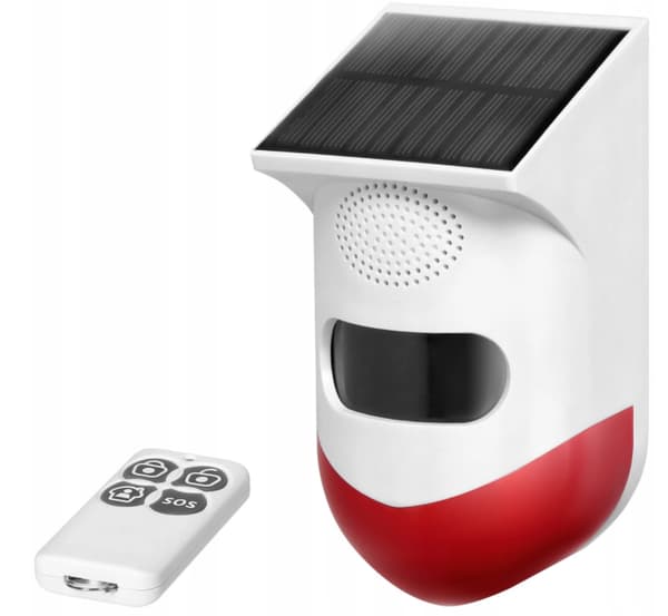Trådlös solcellslarm rörelsesensor styrd av WIFI Tuya-appen