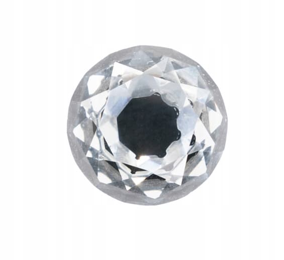 KRYSTAL MØBELDKNOP 40 mm Sort