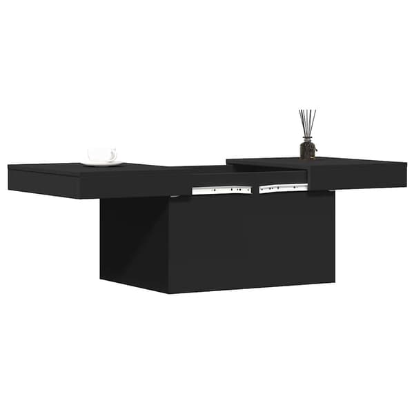 vidaXL sofabord, sort, 100x55x40 cm, træbaseret materiale