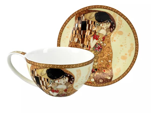 Kopp och fat G. Klimt Carmanis kyss