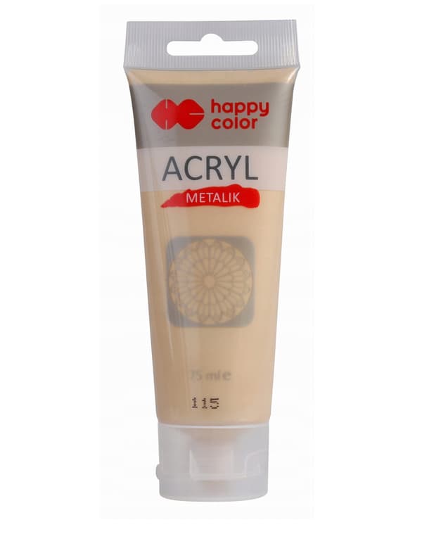 AKRYLFÄRG 75 ML LJUSGULD METALLIC (115)1178