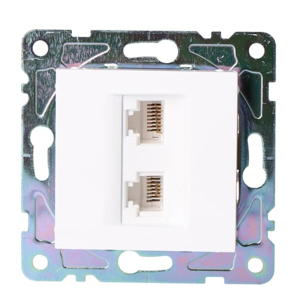 RJ45/RJ11-uttag, vit, online-räckvidd