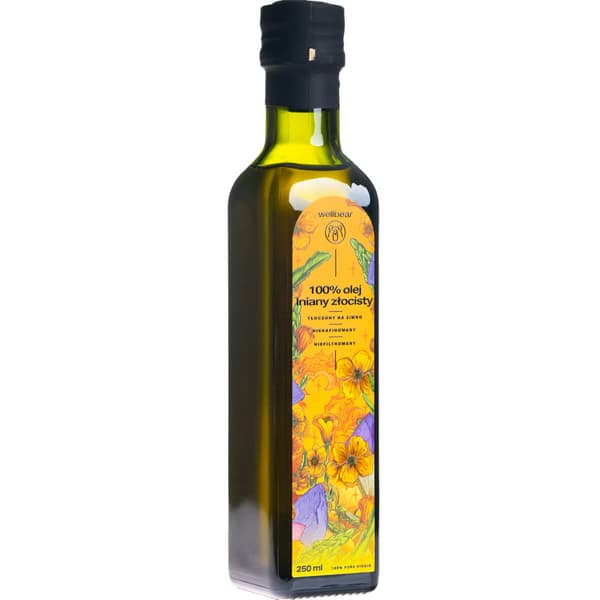 Wellbear - Kallpressad gyllene linolja - 250 ml