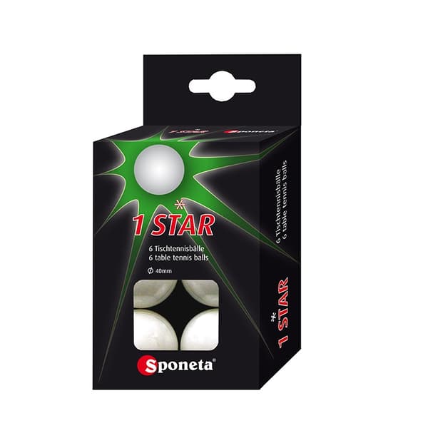 SPONETA pingispallot * 6 kpl
