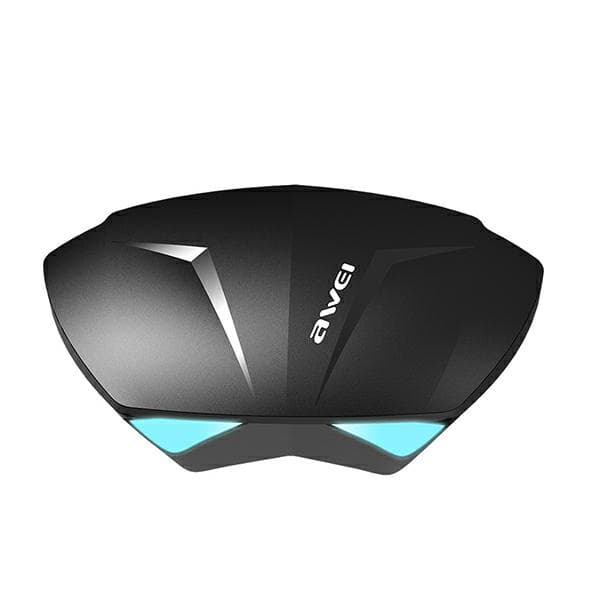 AWEI Bluetooth 5.0 T23 TWS hovedtelefoner + dockingstation gaming sort