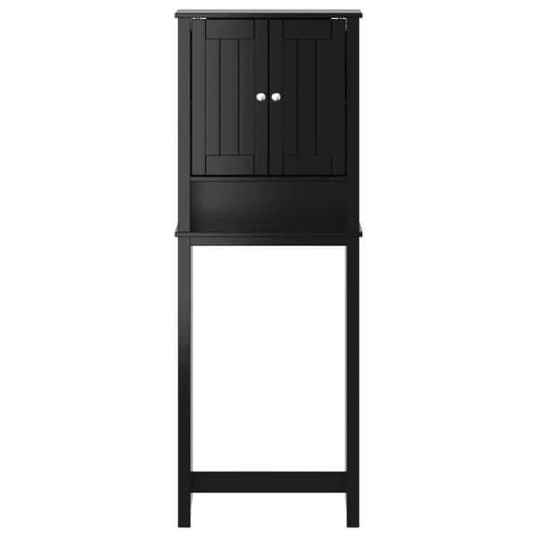 vidaXL BERG toiletskab sort 60x27x164,5 cm træ