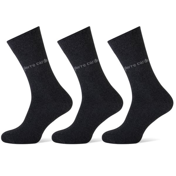 Pierre Cardin Herrstrumpor 3-pack Grafit 43-46