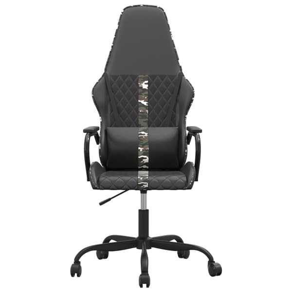 vidaXL gamingstol, sort og camouflage, kunstlæder