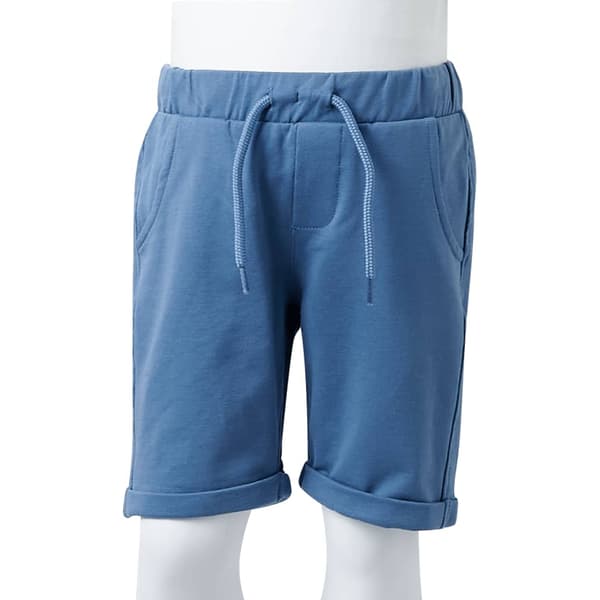 Barnshorts med dragsko, mörkblå, 92