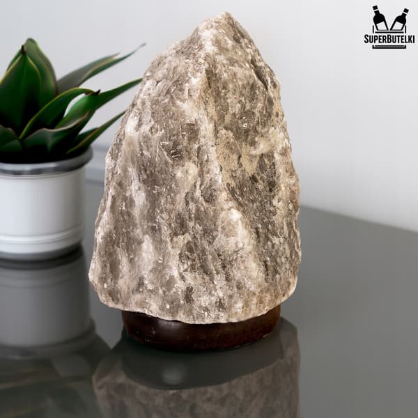 Saltlampa 2-3 kg grå - luftjonisator