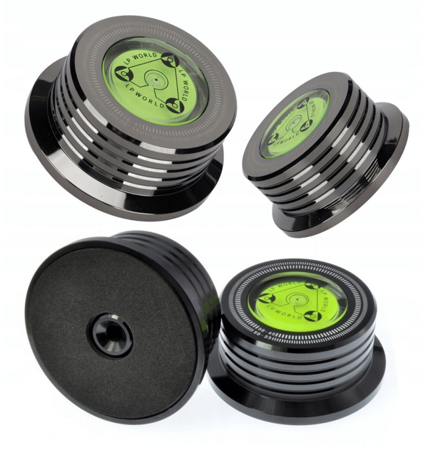 Pladeklemme, pladespillerstabilisator, aluminium, sort.