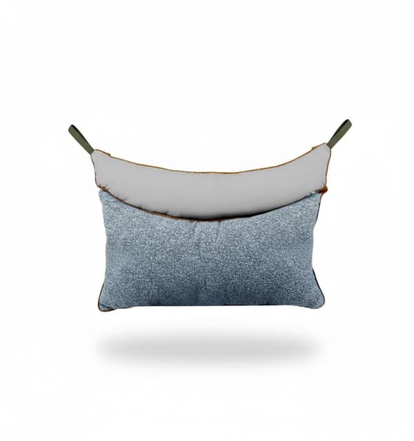 Ergonomisk blå sovkudde