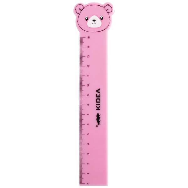 LINJAL MED FIGUR 15 CM KIDEA 0099