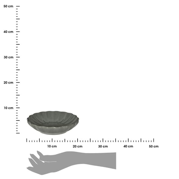 Djup tallrik 20 cm Eden grå