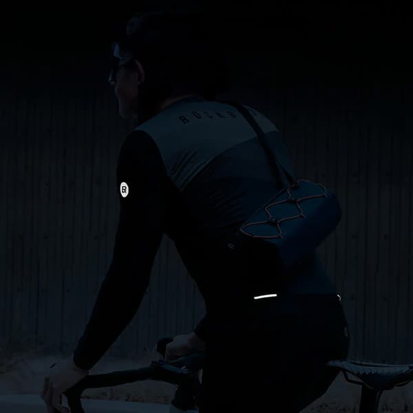 Langærmet cykeltrøje Forår/Sommer M - Sort