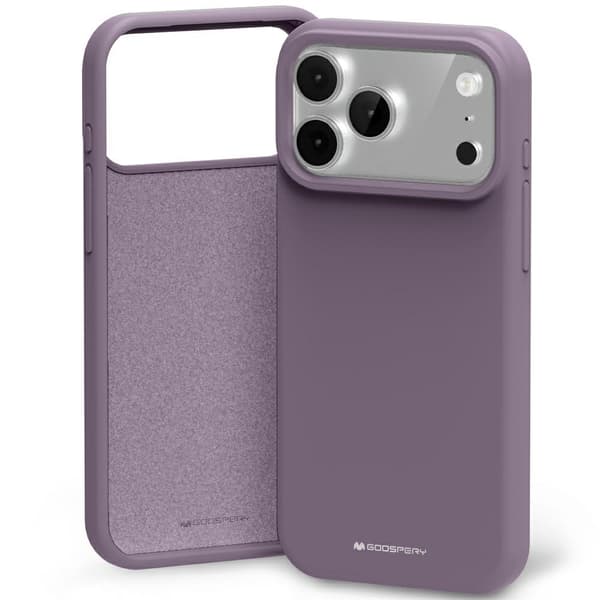 Mercury Silikone Etui til iPhone 17 Pro Max Lilla