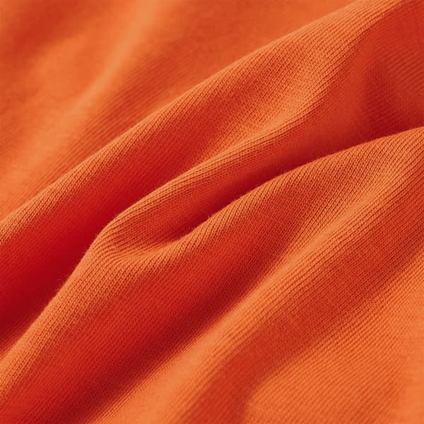 Barn långärmad T-shirt, mörkorange, 92