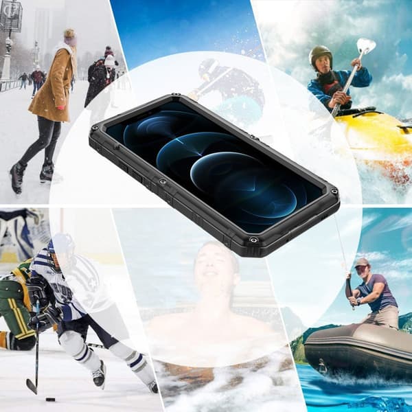 IP68 H20 nedsænkbart cover til iPhone 12, sort