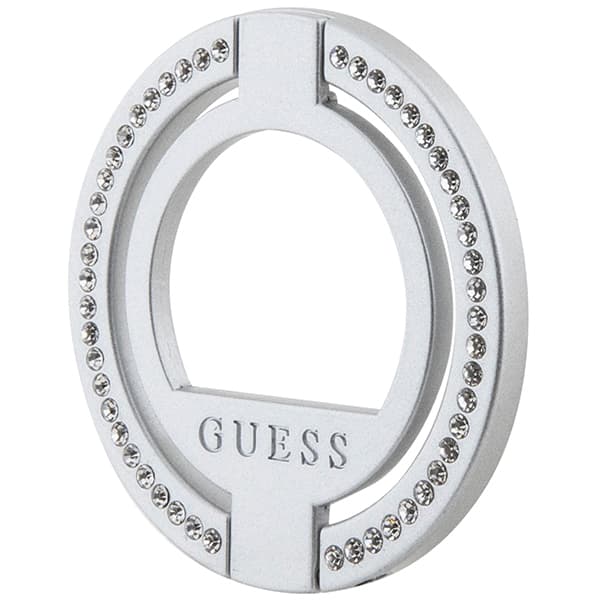 Guess MagSafe Ringställ Strass Telefonhållare/Ring, Silver