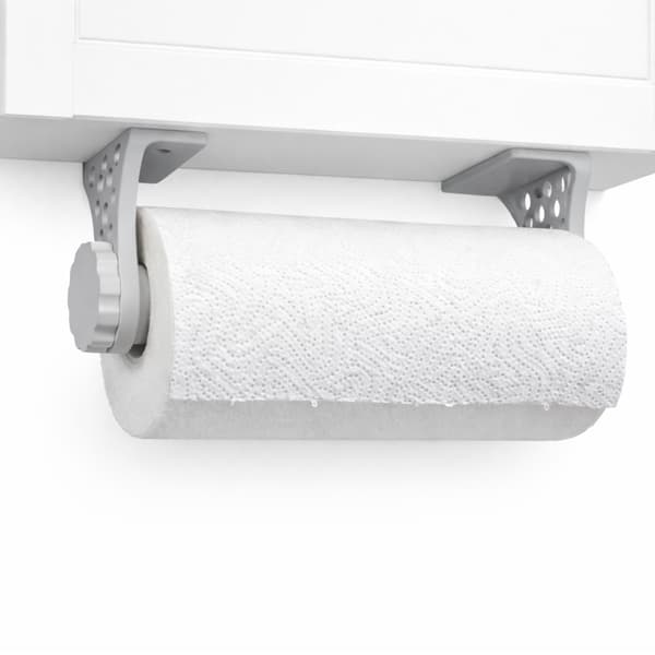 Papirhåndklædeholder under skab, grå, køkken