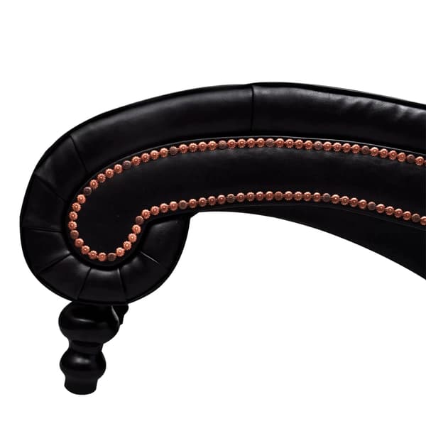 vidaXL Chaiselong, brun, kunstlæder