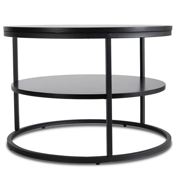 BEST sofabord med hyllplan 70 cm sort moderne