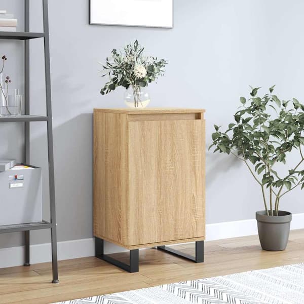 vidaXL kommode, Sonoma eg, 40x35x70 cm, træbaseret materiale