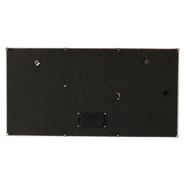 Vit dekorram med LED-bakgrundsbelysning 40x20cm