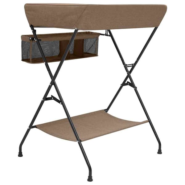 vidaXL puslebord taupe jern