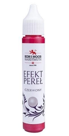 Helmiäisefektikynä punainen 30ml