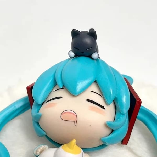 Animefigur Hatsune Miku Q-version Sovande figur Japansk samling (nr 11)