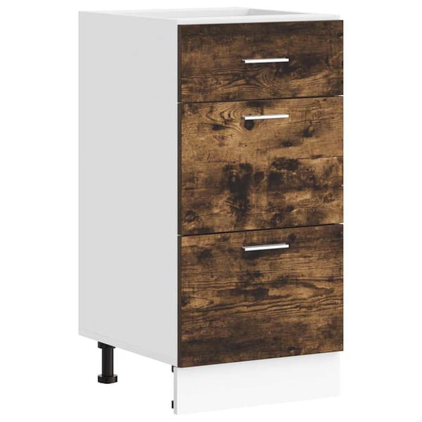 vidaXL underskab røget eg 40x46x81,5 cm limet træ