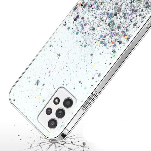Etui til Samsung Galaxy A52 / A52s, Glitrende, gennemsigtig