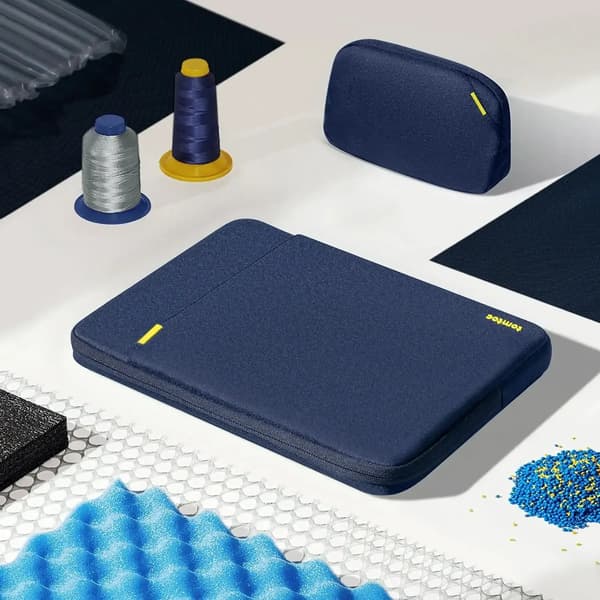 Tomtoc - Defender-A13 Laptop Sleeve Kit til 16 tommer MacBook Pro - MacBook Sleeve Mørkegrå