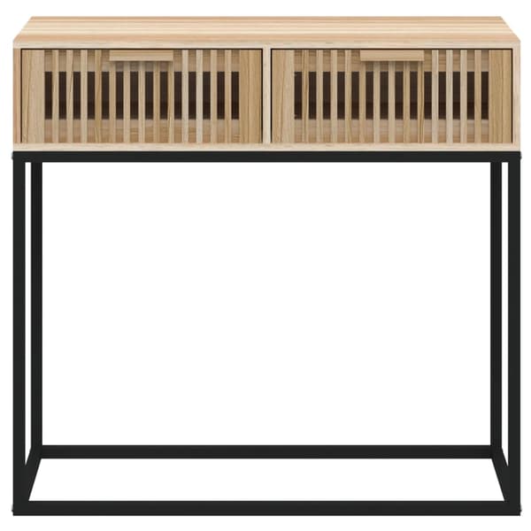 vidaXL konsolbord 80x30x75 cm træ og jern