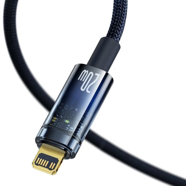 Explorer-sarjan USB-C-kaapeli iPhone Lightning 20W 1m Sininen