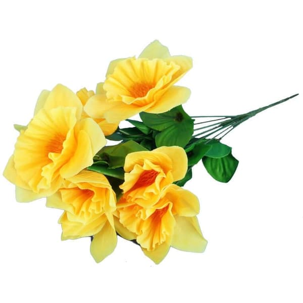 Påskliljebukett 9 blommor 40 cm
