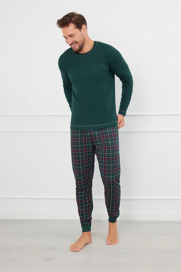 Fogo herrpyjamas långärmad, långbyxor L