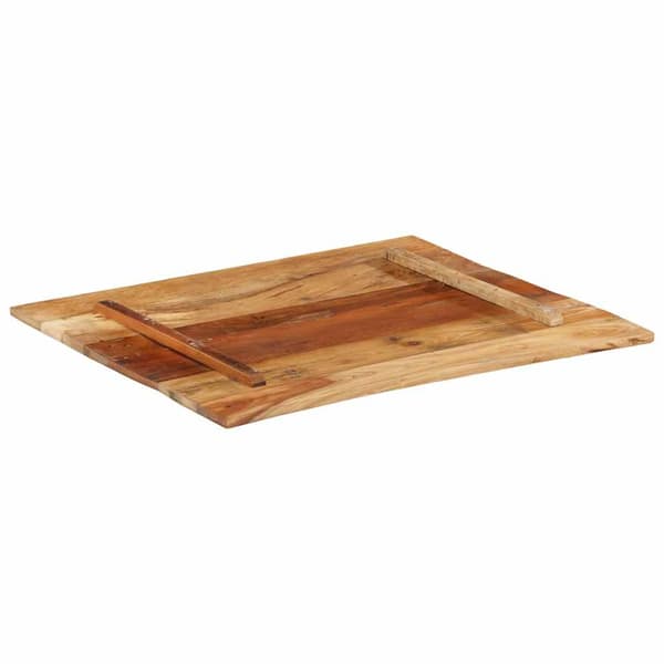 vidaXL rektangulær bordplade 70x80 cm 15-16 mm genbrugstræ
