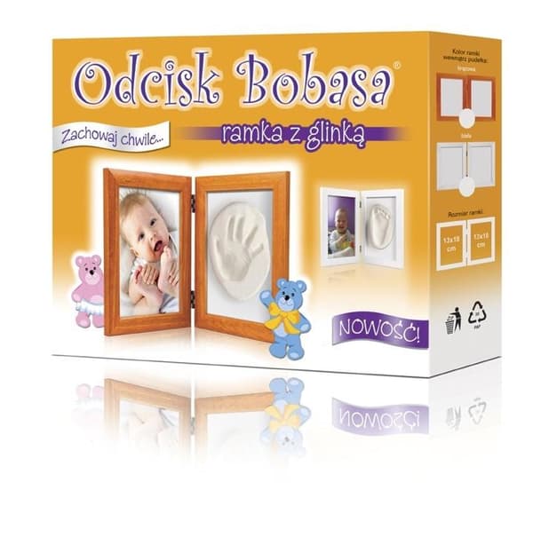 Babytryckset - Ram med lera - Brun