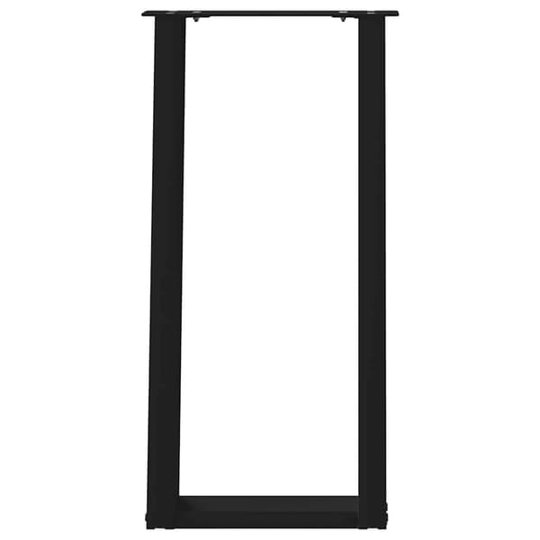 vidaXL konsolbordben, 2 stk., sort, 28x(72-73) cm, stål