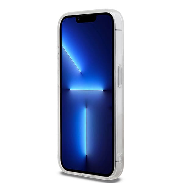 DKNY IML Ternet Mono Mønster & Trykte Striber MagSafe-cover til iPhone 14 Pro Max, Beige
