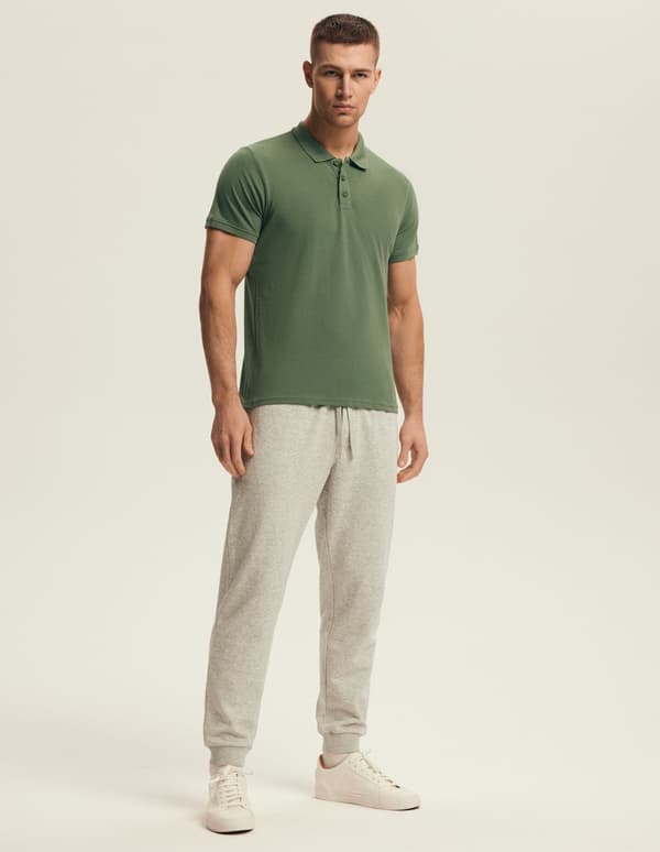 Mile Henderson herrpikétröja | Khaki M