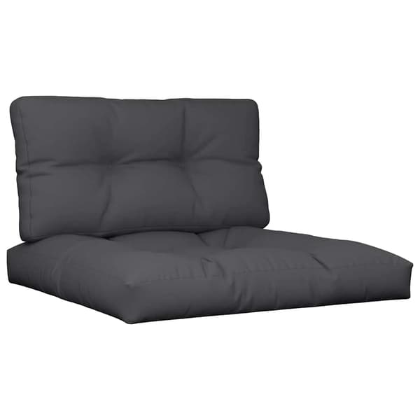 vidaXL pallehynder til sofa, 2 stk., sort, stof