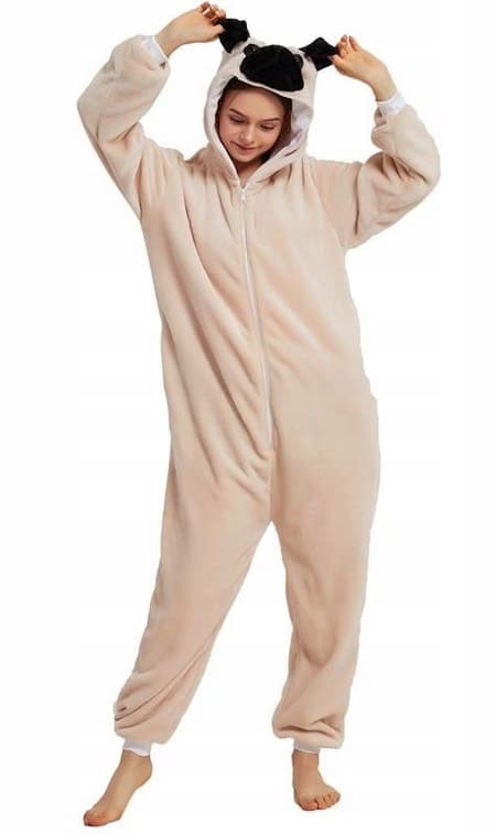 Kigu mops onesie-pyjamas jumpsuit størrelse S