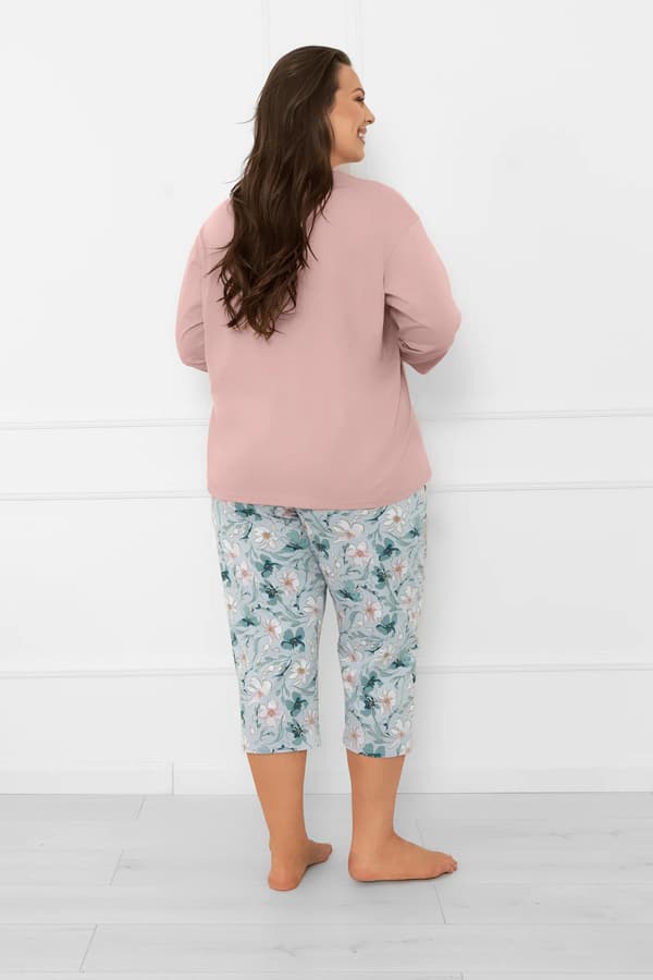 Dampyjamas med 3/4-ärmar, 3/4-byxor Perlis M