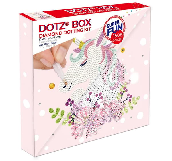 Diamond Dotz Box - Drømmende Enhjørning