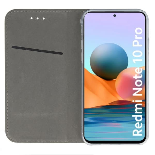 Pung-etui til Xiaomi Redmi Note 10 Pro + Glas, farve at vælge imellem