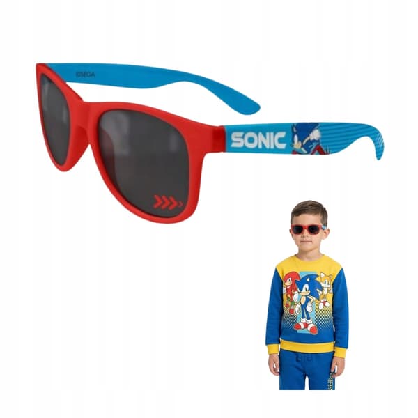 Sonic aurinkolasit, punaiset, lasten UV-suoja