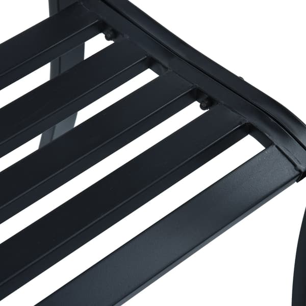 vidaXL havebænk 125 cm sort stål